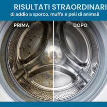 Carica l'immagine nel visualizzatore di Gallery, Pastiglie pulizia lavatrice 24 Pezzi - Waschmaschinenreiniger contro odori e calcare, rimuove peli animali, pulizia prof