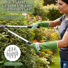 Carica l'immagine nel visualizzatore di Gallery, WFX Guanti da giardinaggio lunghi in pelle di capra da uomo e donna resistenti guanti da giardino per avambraccio, prote