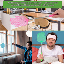 Carica l'immagine nel visualizzatore di Gallery, 4Pezzi Scacciamosche Estensibile,Paletta Mosche