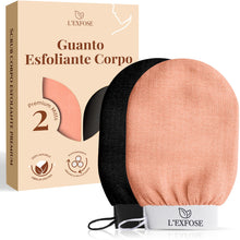 Carica l'immagine nel visualizzatore di Gallery, Guanto Esfoliante Corpo Per la Doccia, Viscosa Naturale al 100% - 2 pezzi