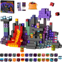 Carica l'immagine nel visualizzatore di Gallery, ECHOBUY Costruzioni Magnetiche, 100 Pezzi Giochi Cubi Magnetici, Blocchi Magnetic per Bambini Magnetic Building Blocks dai 3+ Giocattoli Montessori STEM Regali per Ragazzi e Ragazze