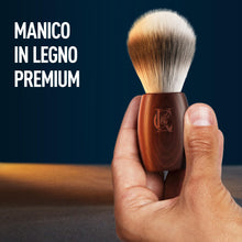 Carica l'immagine nel visualizzatore di Gallery, King C. Gillette Pennello da Barba, Cura della Barba, con Fibre Morbide e Manico in Legno, Esperienza di Rasatura Profes