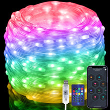 Carica l'immagine nel visualizzatore di Gallery, 20M RGB Smart IC Luci di Natale LED, Tubo Luminoso Led Esterno