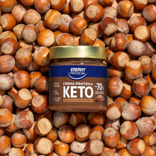 Carica l'immagine nel visualizzatore di Gallery, Enervit, Protein Cream Keto Cacao e Nocciole, Barattolo da 180gr, Crema Proteica Spalmabile, con -70% di Zuccheri, con Proteine del Latte, Senza Glutine