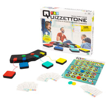 Carica l'immagine nel visualizzatore di Gallery, Giochi Preziosi Quizzettone, Gioco da Tavolo Interattivo con Console LED, Carte Multilivello e Pedine, Gioco in Scatola per Tutta la Famiglia e Amici con 200 Carte, 1600 domande e 4 Difficoltà
