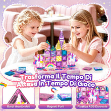 Carica l'immagine nel visualizzatore di Gallery, iKidiki 40 Pezzi Costruzioni Magnetiche per Bambini, Giochi da Viaggio Magneti Bambini 3 4 5 6 Anni Gioco Bambino 3 4 5 
