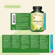 Carica l'immagine nel visualizzatore di Gallery, BOSWELLIA Vegavero® | 9.450 mg (15:1) | con 85% di Acidi Boswellici | Per Articolazioni e Digestione | Senza Additivi | 