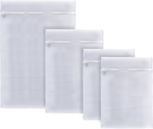 Carica l'immagine nel visualizzatore di Gallery, Domopak Living Set 4 Sacchetti Salvabucato, Reti per Lavatrice con Cerniera, 50x70/35x50/30x40 (2pcs) cm, Bianco