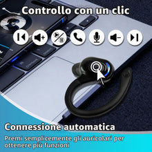 Carica l'immagine nel visualizzatore di Gallery, Auricolare Bluetooth Mono V5.2 Senza Fili con Microfono Integrato