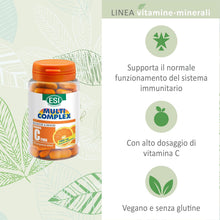 Carica l'immagine nel visualizzatore di Gallery, ESI - Multicomplex Vitamina C Pura Retard, Integratore Alimentare Massimo Dosaggio, a Rilascio Prolungato, Supporta il Funzionamento del Sistema Immunitario, Senza Glutine e Vegan, 90 Compresse