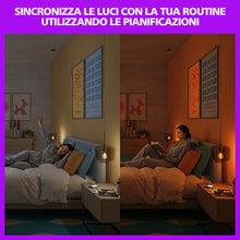 Carica l'immagine nel visualizzatore di Gallery, Philips Smart LED Lamp Filament 2-pack - Illuminazione LED intelligente - Luce bianca calda o fredda - E27-60W - Traspar