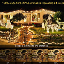 Carica l'immagine nel visualizzatore di Gallery, GlobaLink Lucine 20M 200 LED IP44 Colorate Super Luminose con Telecomando Luci della Stringa di Temporizzazione Regolabi