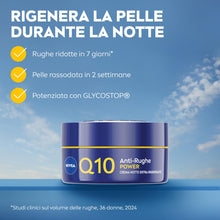 Carica l'immagine nel visualizzatore di Gallery, NIVEA Q10 Power Anti-Rughe Crema Notte Extra Rigenerante, 50 ml