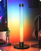 Carica l'immagine nel visualizzatore di Gallery, EDISHINE Lampada da Tavolo LED, RGB &amp; Bianco Caldo, Sync Musicale, Nera