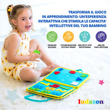 Carica l&#39;immagine nel visualizzatore di Gallery, LUDAZON® Valigetta Montessori per lo Sviluppo delle Capacità Intellettive, Busy Board 1 2 3 4 5 Anni, Intrattiene per ore a Casa, al Ristorante, e in Viaggio. GUARDA IL VIDEO