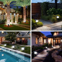 Carica l'immagine nel visualizzatore di Gallery, LOTMOS 3Pcs Faretti Solari da Esterno, 72 LED Lampade da Giardino 3 Modalità IP67 Impermeabile Luce per Cortile, Patio, Vialetto, Alberi
