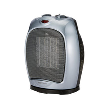 Carica l'immagine nel visualizzatore di Gallery, Amazon Basics Termoventilatore oscillante in ceramica da 1800 Watt con termostato regolabile - Argento