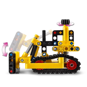 LEGO Technic Bulldozer da Cantiere, Giochi per Bambini, Bambine, Ragazzi e Ragazze da 7 Anni in su, Set con Veicolo Giocattolo da Costruire, Regalo per i Fan delle Costruzioni 42163