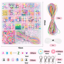 Carica l'immagine nel visualizzatore di Gallery, RUBY 1800 perline da infilare per bambini, perline fai da te per braccialetti fai da te, in argilla polimerica, set di c