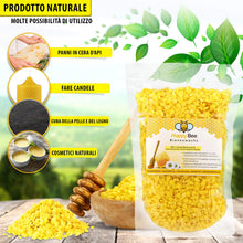Carica l'immagine nel visualizzatore di Gallery, Cera d’api pura al 100% | Cera d'api naturale | Pastiglie di cera | Pastiglie ideali per cosmetici naturali, produzione 