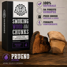 Carica l'immagine nel visualizzatore di Gallery, BBQ Chunk Prugno - Plum - HARDCORE BARBECUE - Legno per Affumicatura e Affumicatore BBQ - Legna per Affumicare Carne su 
