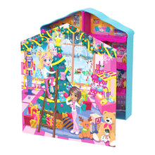 Carica l'immagine nel visualizzatore di Gallery, Polly Pocket - Calendario dell'Avvento, playset casa di pan di zenzero con 2 bambole e 24 accessori a sorpresa a tema festività inclusi, giocattolo per bambini, 4+ anni, HWP33