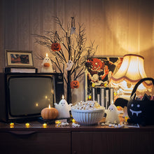 Carica l'immagine nel visualizzatore di Gallery, Lights4fun Set di 8 Decorazioni di Halloween in Feltro a Forma di Zucca Fantasma Ragno Decorazione da Appendere di Hallo