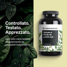Carica l'immagine nel visualizzatore di Gallery, Olio di semi di cumino nero spremuto a freddo (Nigella sativa originale) - 400 capsule in una fornitura di 6 mesi - 1000