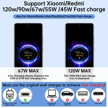 Carica l'immagine nel visualizzatore di Gallery, Amzpas 2PCS Cavi da 120W per Xiaomi Redmi Note 14 13 12 11 11S 10S 11T 8 9 Pro, Xiaomi 14 13 10T 11T 12T 11 12 Lite, POC