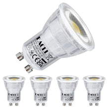 Carica l'immagine nel visualizzatore di Gallery, EACLL Mini lampadina LED GU10, 4000 K, 4,5 W, sostituisce alogena da 40 W, confezione da 4, 330 lm, senza sfarfallio, an