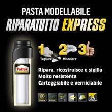 Carica l'immagine nel visualizzatore di Gallery, Pattex Ripara Express, Colla epossidica, Pasta modellabile per incollare e riparare, Adesivo epossidico verniciabile e c