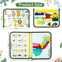 Carica l&#39;immagine nel visualizzatore di Gallery, Almaxi Giochi Montessori Busy Board per Bambini 2 Anni, Giocattoli Sensoriali Educativo Giochi da Viaggio Libri Montessori, Regalo di Natale Compleanno per Bambini Bimba Bimbo1 2 3 4 5 Anni