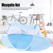 Carica l'immagine nel visualizzatore di Gallery, Zanzariera Per Lettino Da Viaggio, Neonati Portatile Tenda Sole Pop Up Pieghevole Culla Bambini Autoportante, Con Cerniera Adatta Alla Famiglia Viaggi All'Aperto, 105x55cm