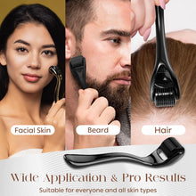 Carica l'immagine nel visualizzatore di Gallery, Dermaroller Capelli, Microneedling Derma Roller,Micro-Ago Roller 540-Aghi Rullo Derma per Crescita Dei Capelli,Trattamen