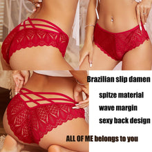 Carica l'immagine nel visualizzatore di Gallery, ALL OF ME Mutande Donna Brasiliano Slip Donna Pizzo Sexy Culotte Donna Lace Intimo Seducente Set Trasparente Vita Bassa Underwear Pacco da 6,M