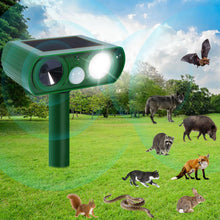 Carica l'immagine nel visualizzatore di Gallery, PQETBV Dissuasore piccioni, uccelli, gatti Repellente per Volpi Ultrasonico Solare con Luce LED, 8m 120° Dissuasori per Piccioni Giardino IPX4 Impermeabile per Gatti Martore Volpi Cani Procioni (510B)