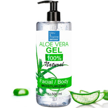 Carica l'immagine nel visualizzatore di Gallery, Aloe Vera Gel 100% Natural Gel Aloe Vera Puro 500 ml Sollievo Crema Doposole Rasatura Crema Post Depilazione Idratante V