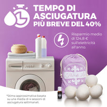 Carica l'immagine nel visualizzatore di Gallery, Novità Palline Per Asciugatrice di lana con olio al profumo di talco Esclusivo,L'unico Made In EU, Ammorbidente Biancher