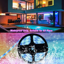 Carica l'immagine nel visualizzatore di Gallery, Striscia LED 10m Musicale, ALED LIGHT Nastri Led Bluetooth RGB 12V, con Controller Bluetooth + Telecomando, Strisce Led 