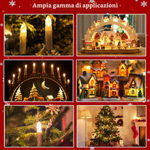 Carica l'immagine nel visualizzatore di Gallery, 20 Pezzi Lampadine E10 24V 3W, 30LM Bianca Calda 2700K, Lampadine di Ricambio Candela per Archi, Lampadina a Candela Con