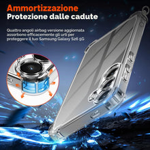 Carica l'immagine nel visualizzatore di Gallery, Trasparente Cover con Cordino per Samsung Galaxy S26 5G, Nero