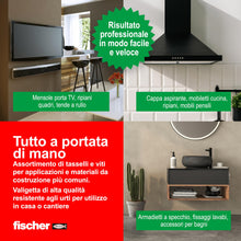 Carica l'immagine nel visualizzatore di Gallery, Fischer KIT DuoPower Valigetta 80 Tasselli Universali con Vite