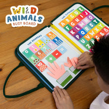 Carica l'immagine nel visualizzatore di Gallery, BONNYCO Montessori Busy Board Feltro. Valigetta Giochi Montessori Didattici, Pannello Sensoriale Bambini Board. Giochi Bambini 1 2 3 4 5 6 Anni, Regalo Bambino Bambina Bimbo Book Compleanno Natale