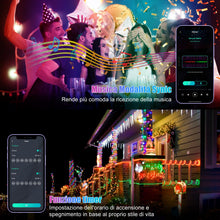 Carica l'immagine nel visualizzatore di Gallery, 20M RGB Smart IC Luci di Natale LED, Tubo Luminoso Led Esterno