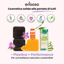 Carica l'immagine nel visualizzatore di Gallery, Enooso - Shampoo solido bio Anticaduta, Rinforzante con Olio di Rosmarino per capelli diluito con Olio di Ricino Purific