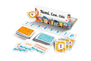 Clementoni - Nomi Cose e Città, Gioco da Tavolo con 29 Carte Categoria, per Bambini dai 7 Anni in Su e Tutta la Famiglia, 2-6 Giocatori, Idea Regalo Made in Italy, Lingua Italiana, 16634