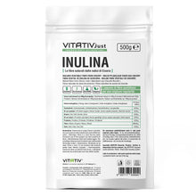 Carica l&#39;immagine nel visualizzatore di Gallery, VITATIV Inulina da Cicoria in Polvere Pura 500g | Fibra Vegetale Prebiotica da Radici di Cicoria | ALTA QUALITA