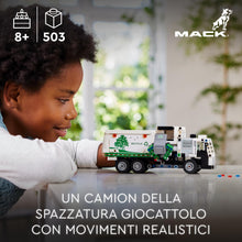 Carica l&#39;immagine nel visualizzatore di Gallery, LEGO Technic Camion della Spazzatura Mack LR Electric, Veicolo Giocattolo per la Raccolta dei Rifiuti, Gioco per Bambini, Bambine, Ragazzi e Ragazze da 8 Anni in su che Amano l&#39;Ambiente 42167