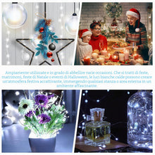 Carica l'immagine nel visualizzatore di Gallery, Catena Luminosa LED Mini Alimentata a Batteria, 16 Pezzi Filo d'Argento Impermeabile, Flessibile e Pieghevole, per Matri