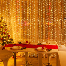 Carica l'immagine nel visualizzatore di Gallery, Jsdoin - Luci per tende, 3 m x 3 m, 300 LED, 8 modalità, telecomando con timer, luminosità regolabile, per camera da let